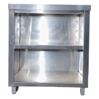 work table with two under shelves